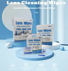 100 PCS Multi-functional  Cleaning Wipes for Glasses Cameras Mobile Phones & Computers Portable Multipurpose Wipes
