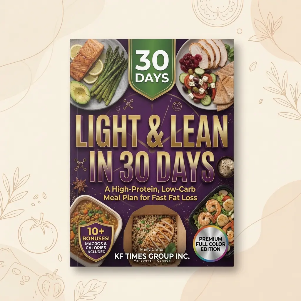 Low-Carb High-Protein Recipe Book: 180 Easy Dishes & 30-Day Complete Meal Plan. Step-by-step cooking tutorials for nutritious daily meals and healthy sweet treats, ideal for building a balanced and healthy lifestyle.