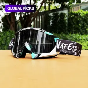 Motorcycle Goggles with Adjustable Elastic Band and Replaceable Lenses, Motocross Goggles, Dirt Bike Goggles, Protective Gear for Motorcycle Sport, Bicycle, Skiing and Climbing, Motorcycle Accessories #GLOBAL PICKS