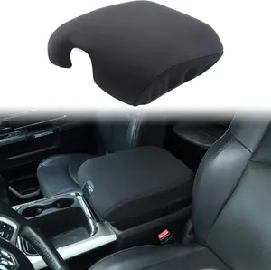 for 2010-2017  RAM 1500 2500 3500 Center Console Cover Armrest Pad Cover Trim, for  RAM Interior Accessories Black 1 count