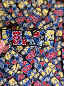 Peace Letters, Flower hat patch, Cute hat patch, trendy hat patch, Iron on patch, trucker hat patch, colorful hat patch