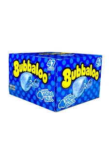 Bubbaloo Flavored Gum Sabor Mora Azul Blueberry Flavored (47 Pieces)