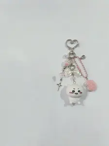 Handmade Cute Bear Doll Keychain, Adorable Handcrafted Key Holder, Perfect Gift for  , Unique Crafted Accessory, Cute Charms Keychain