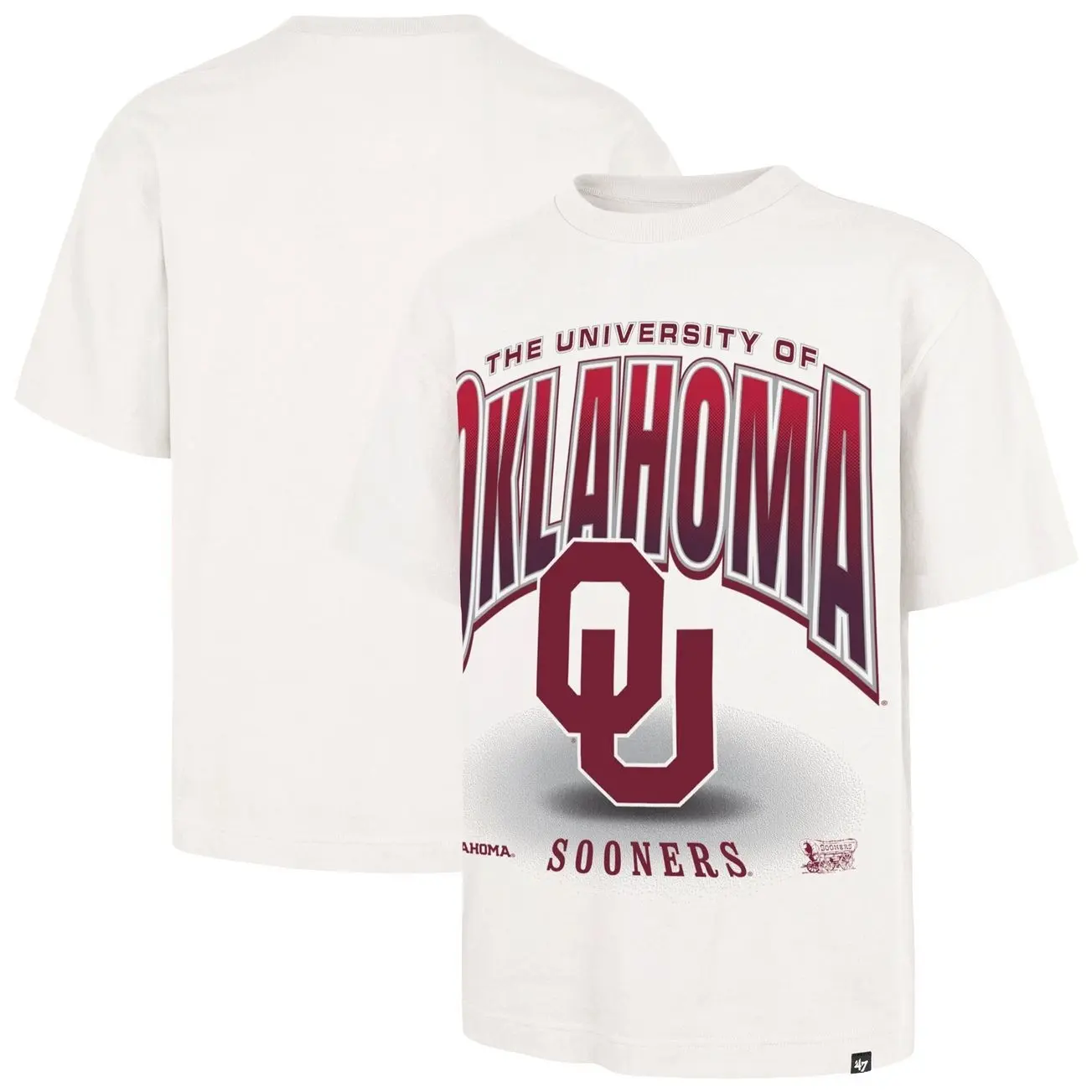 Oklahoma Sooners 'Vintage Graphic T-Shirt, Oversized Streetwear Tee, Premium Cotton Short Sleeve Top, Retro Y2K Casual Unisex Shirt for Men & WomenTeam Flex Foundation T-Shirt - Cream