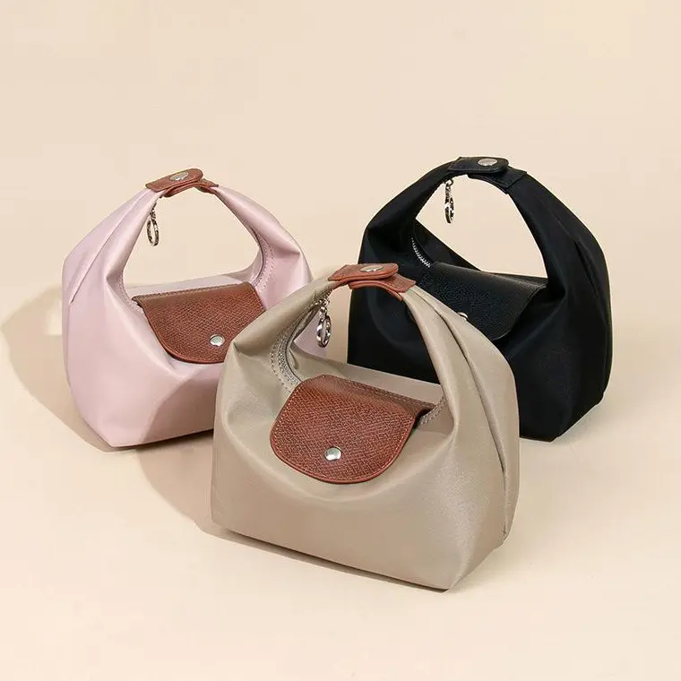 Crescent Underarm Handbag Purse - Durable Nylon, Adjustable Strap, Multi-Color, Lightweight Organiser Storage Bag for Everyday Outfit Matching, Shoulder Crossbody Bag for Home Organization, Durable Nylon Handbag