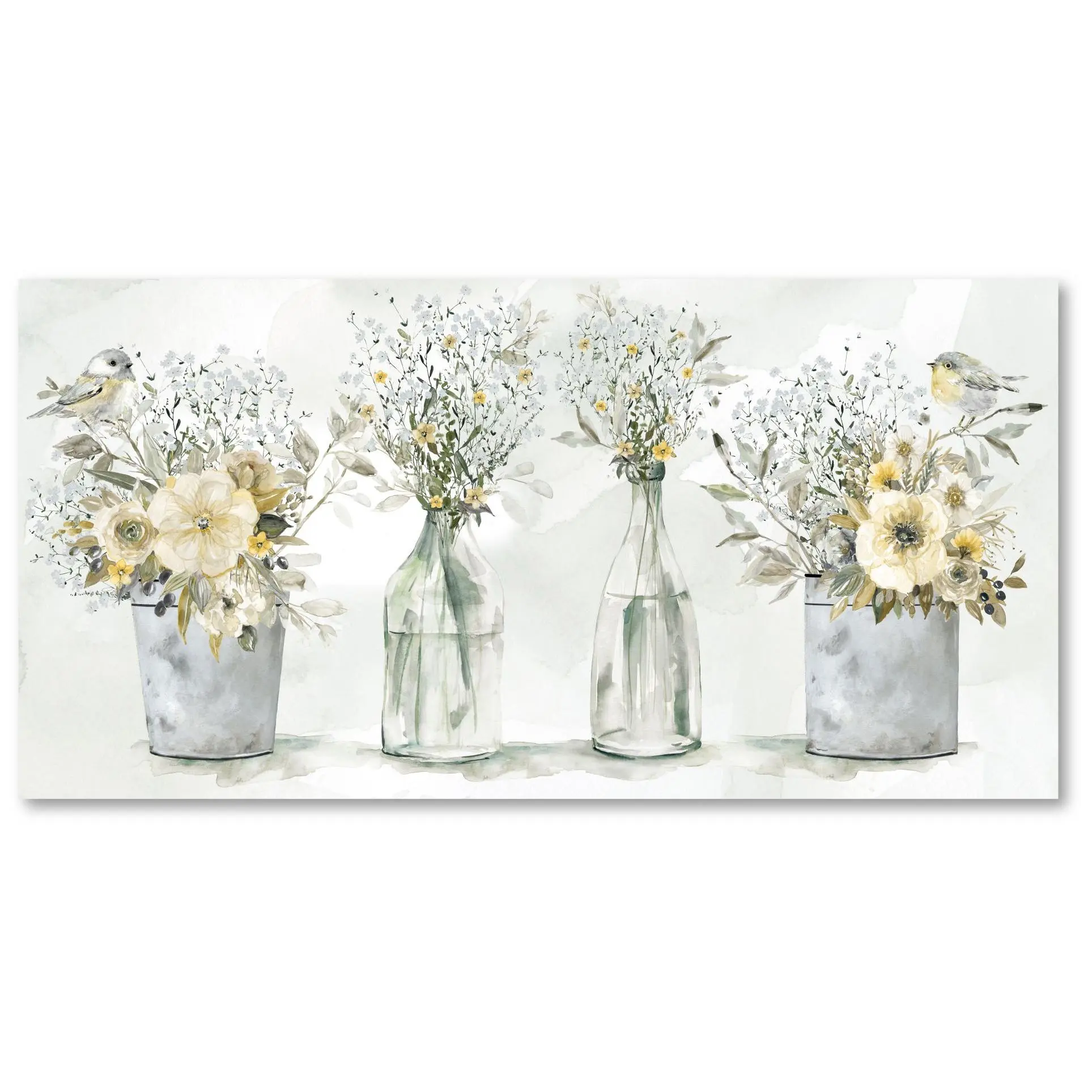 Courtside Market Farmhouse Bouquet 12x24 CanvasWall Art Courtside Market Farmhouse Bouquet 12x24 CanvasWall Art