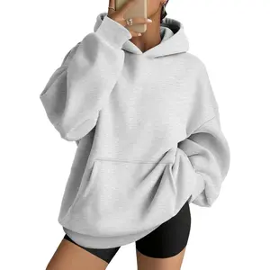 Womens Oversized hoodies Fleece Trendy Sweatshirts Fall Fashion 2025 Pullover Winter Clothing Outfits