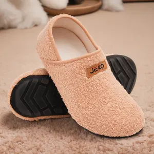 Women's & Men's Cozy Polar Fleece Slippers Soft Fuzzy Lining Non-Slip Rubber Sole Indoor House Shoes for Bedroom Living Room