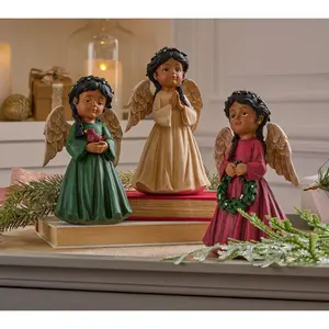 Set of 3 Girl Angel Figurines by Valerie