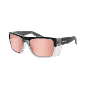 Bomber - Clutch Z87+ Polarized 2 Tone Frame / Rose Pink Mirror Sunglasses
