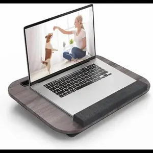 Lap Laptop Desk - Portable Lap Desk with Pillow Cushion, Fits up to 15.6 inch Laptop, with Anti-Slip