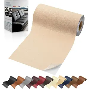 Self Adhesive Leather Repair Tape Kit, 4"x 63" Leather Repair Patch for Furniture, Leather Repair Patch for Car seat, Sofas, Couch, Boat Seat leather repair kit