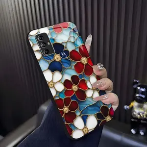 Cottagecore Aesthetic! Handcrafted stained glass floral case for Motorola Moto G Power (2022), vintage art style shockproof cover — 975 outdoorfun