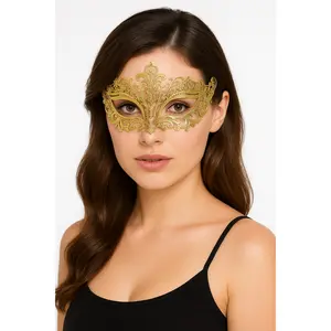Elegant Gold Filigree Masquerade Mask