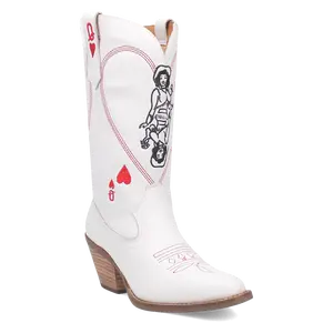 Dingo Queen A Hearts - Women's Leather Cowgirl Boots