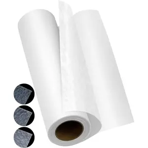 Double Sided Iron On Adhesive Film: 11.8 inch x 10 Yards Heavy Weight Double-Sided Press-on Patch Heat Melt Fabric Glue Sheet Permanent Fusible Adhesive