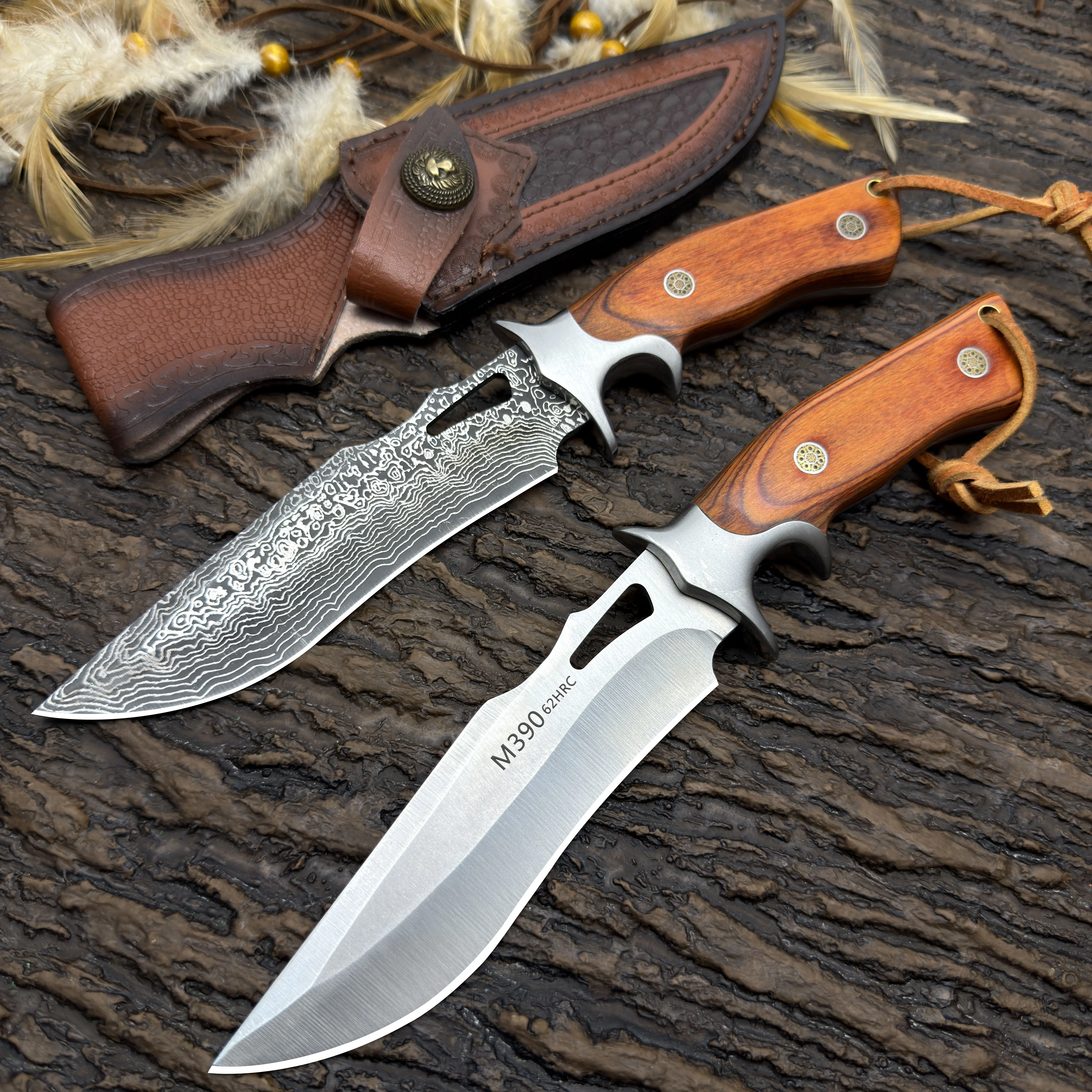 Portable Multi-Purpose Camping Knife with Lightweight Ebony Handle - Outdoor Kitchen Tool, Survival Gear, Precision Cutting Tool for Fruits, Meat, Decorative Carving