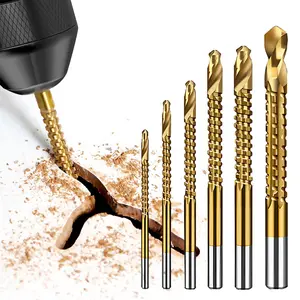 High Speed Steel Drill Bit Set, Spiral Drill Bit Set for Wood & Metals & Plastic, Impact Bit Set, Power Tool Accessories, Drilling Tool Accessories, Cutting, Hardware, Drill Bits Set