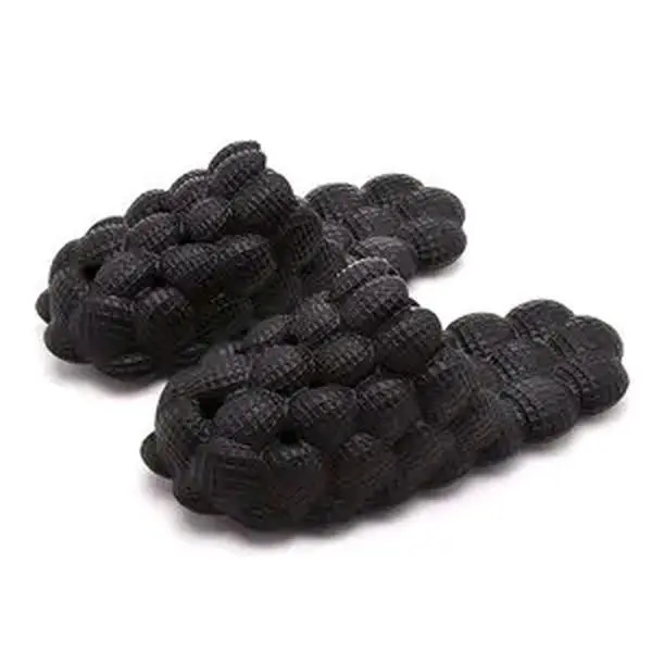 Women's Bubble Slides, Thick Cushioned Flat Slippers, Lightweight Slip-On Footwear for Casual Indoor Outdoor Use, Casual Outdoor Slippers