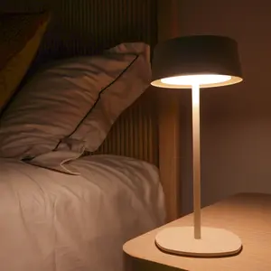 BHOTL High-quality metal table lamp, book lamp, wireless, waterproof, touch switch, minimalist aesthetic, lightweight