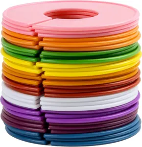 30PCS Closet Dividers Clothes Organizers - Sukh Closet Organizers Plastic Clothes Size Dividers Labels Separators for Garment Organizer Boutique Hanger Clothing Rack No Burrs 10 Assorted Colors