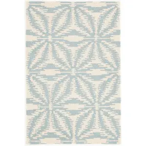 Aster Sky Hand Micro Hooked Wool Rug 10x14