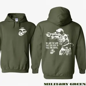 USMC Tactical Corps The Men That Send To Kill The Devil Military Hoodie