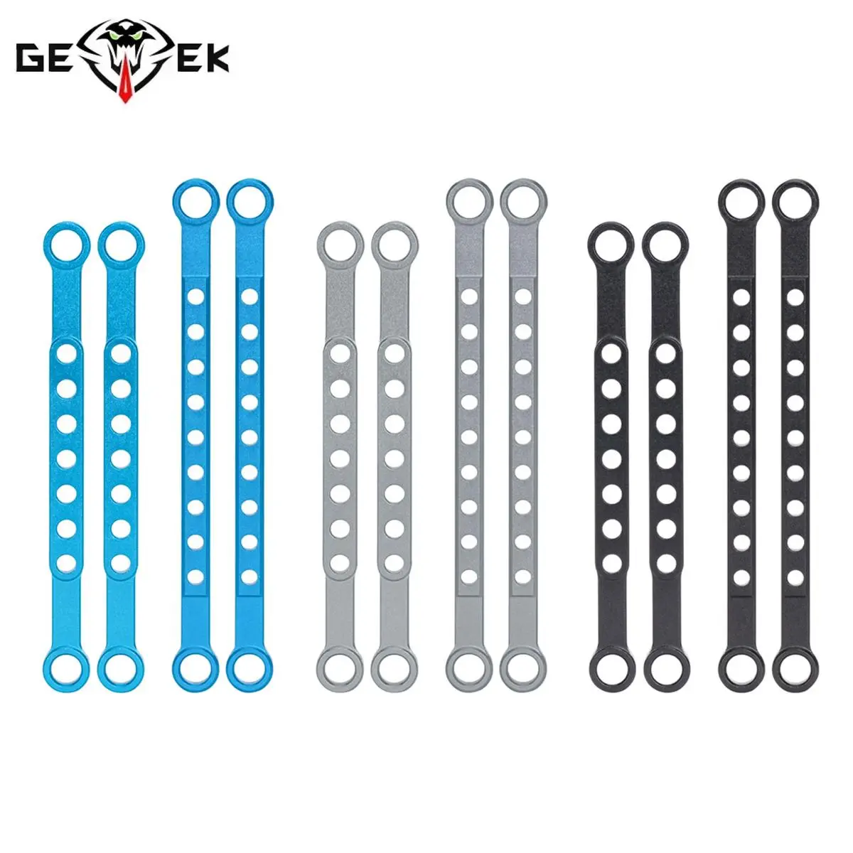 Aluminum Front & Rear Sway Bar Kit Stabilizer Durable for Traxxas 1/10 Slash 4x4 BL-2S 4WD RC Car Replacement Accessories
