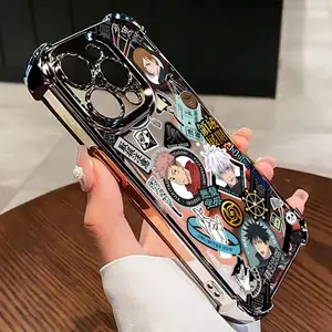 This Phone Case Featuring Japanese Anime 'Jujutsu Kaisen' Is Compatible with Iphone Models 16, 15, 14, 13, 12, 11 Pro Max, X, XR, XS Max, 8, And 7 Plus, And Offers a Transparent Soft Back That Protects Against Drops.