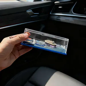 Car Accessories Dashboard Creative Ornament Cruise Ship Fluid Drift Bottle Titanic Car Decoration Car Ornament Car Interior Decoration Vehicle Automotive