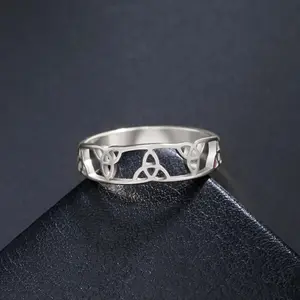 Celtic knot ring silver stainless steel index finger ring - guardian witch knot ring - daily match
