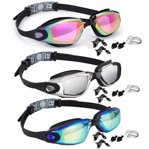 HD Anti-Fog Outdoor Swimming Goggles, 2/3 Counts Waterproof Leakproof Swim Glasses, Ideal for Teenagers Adults, Outdoor Activities, Beach Activities/Pool Activities, Swimming Accessories