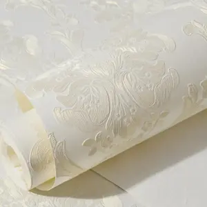 Floral Pattern Self-adhesive Wallpaper, Waterproof & Moisture-proof Wall Sticker, Decorative Wallpaper for Home Living Room Bedroom