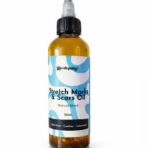 Stretch Marks & Scars Oil  Natural Blend Infused with Botanicals for Nourishing & Boosting Skin Elasticity Deluxe