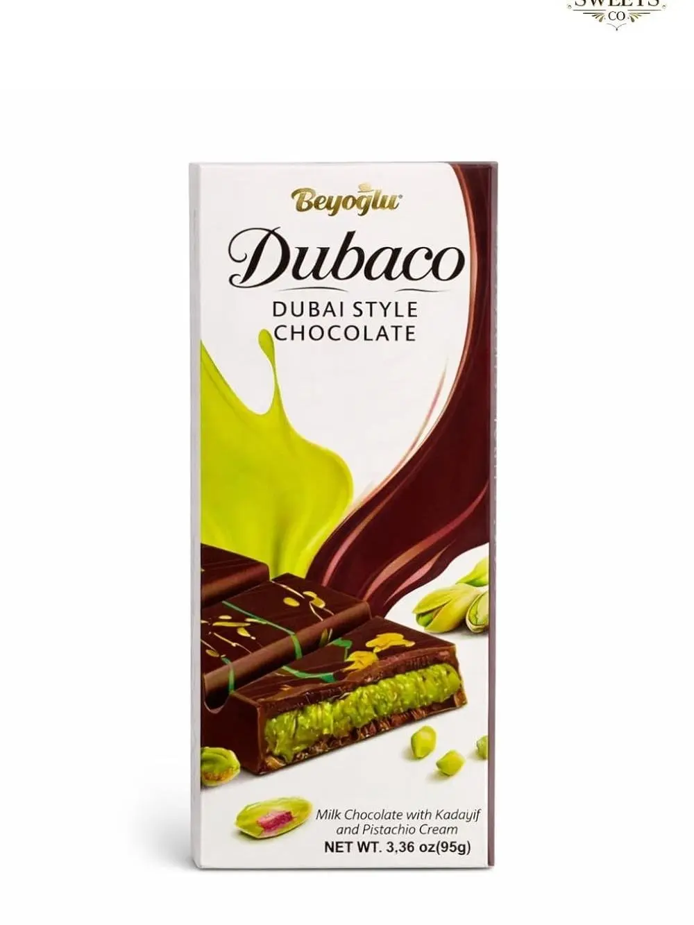 Beyoglu Dubaco Crispy Kadayif Chocolate Covered Treats - Dubai Milk Chocolate, 95g
