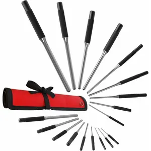 Roll Pin Punch Set 9 count Craftsman Tool Set -   Punch for  Tool Kit Building, Watch Repair Kit and Removing Firing Pin with Tool Pouch