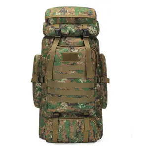 80L Military Tactical Backpack Waterproof Lightweight Hiking Rucksack for Camping & Outdoor Survival Durable Large Capacity Molle System Backpack for Men Women