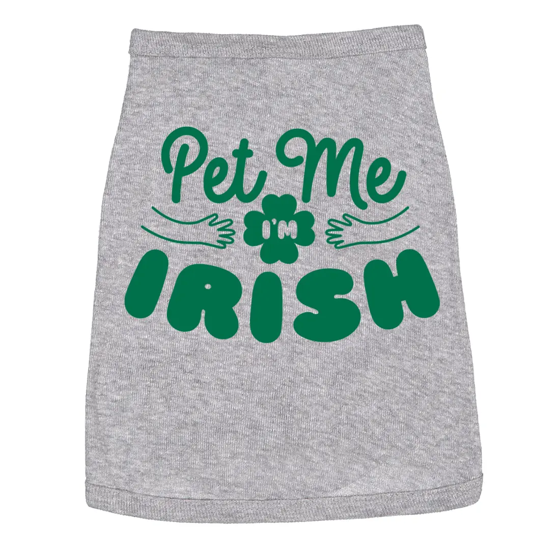 Dog Shirt Pet Me Im Irish Funny Saint Patricks Day T Shirt Clothes for Pet Puppy Saint Patrick's Day Shirt For Dogs Funny Dog Puppy TShirt Grey