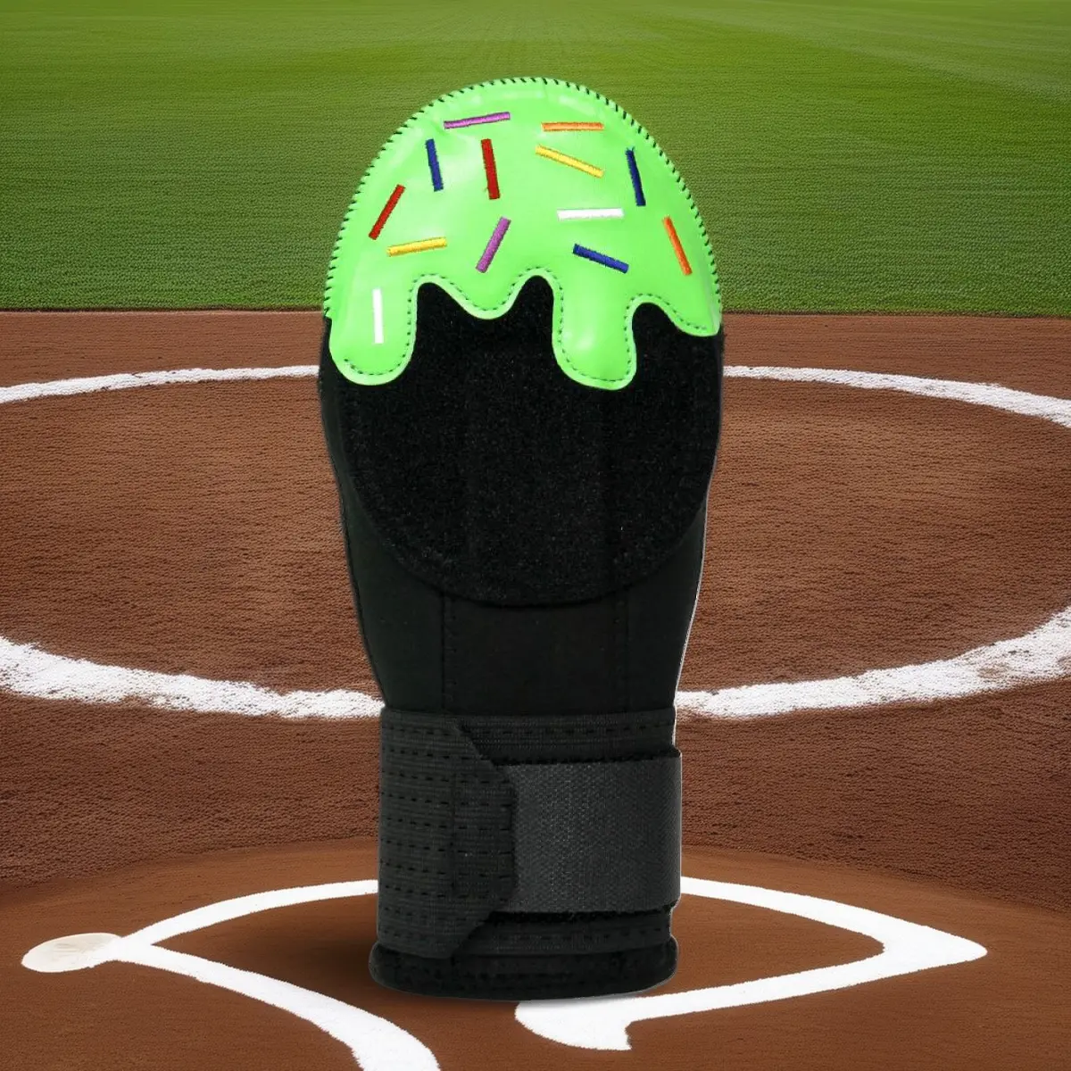 Durable Neoprene Sliding Mitt for Baseball & Softball, Ambidextrous Hand & Wrist Protection for Youth and Adult Players, Unisex, Teenager, Breathable, Velcro Strap, Adjustable Strap, Children, 200G/Pcs