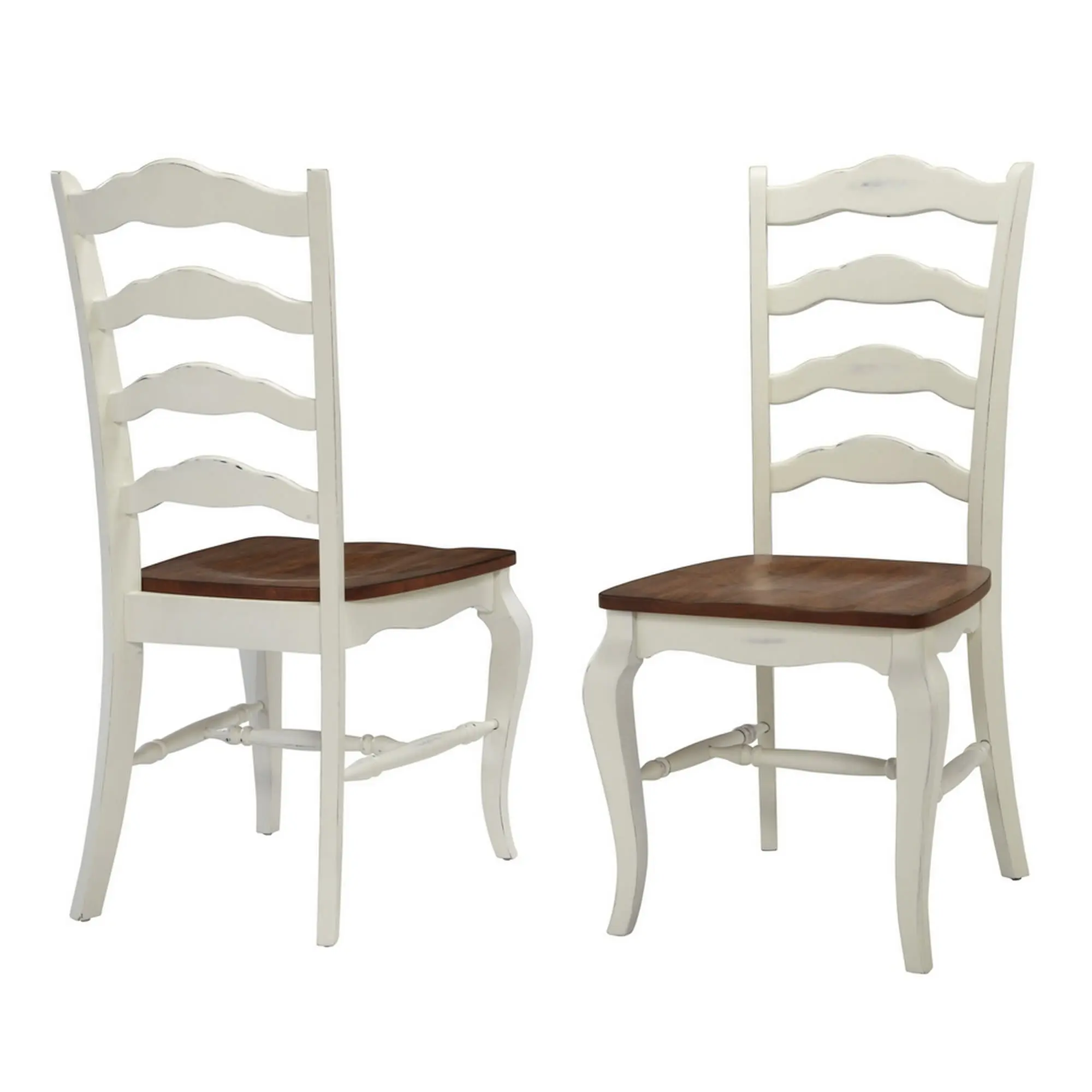 French Countryside Off-White Dining Chair Pair