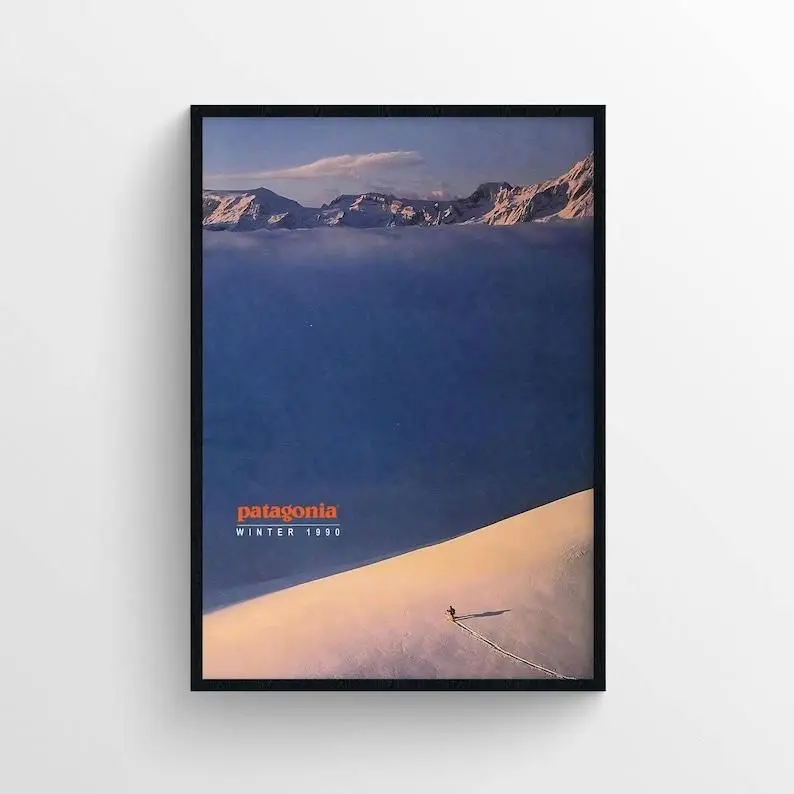 [Up to 65% Off][Free Shipping][No Frame] Patagonia 1990 Winter Magazine Graphic Paper Poster Print, Modern Home Decoration, Wall Art, Room Wall Hanging
