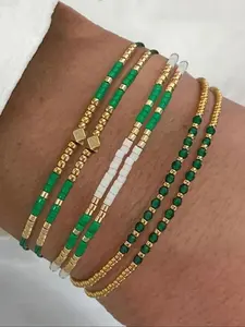 Boho Style Beaded Bracelet, Fashionable Beaded Bracelet for Women & Girls, Trendy All-match & Exquisite Jewelry for Birthday Gift, Stackable Bracelets, Boho Style Bangles