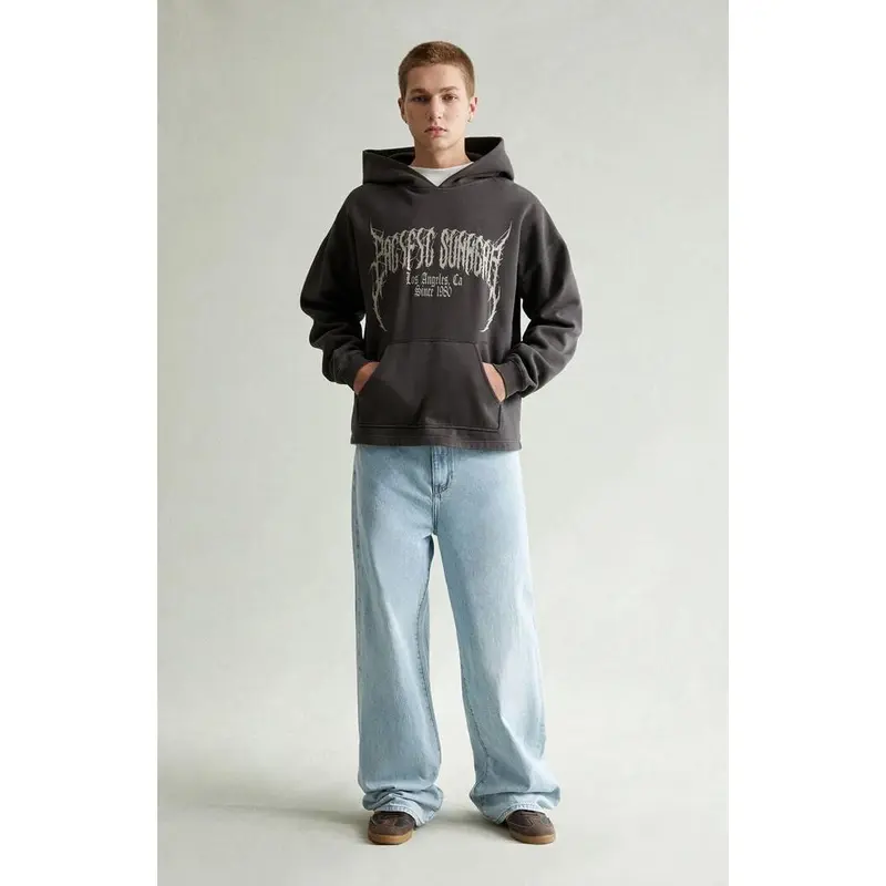 Pacsun Men's Blake Extreme Baggy Jeans Drawstring Light Indigo