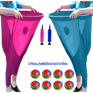 Giant Pants Outdoor Game for Adults Teens, 8 Bouncing Balls & 1 Air Pump, Large Backyard Party Toy for Birthday BBQ Beach Picnic Lawn Summer Fun
