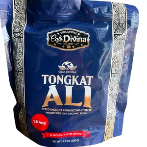Tongkat Ali Performance Enhancing Coffee with 100% Organic Reishi Beverage Natural Ginseng Drink