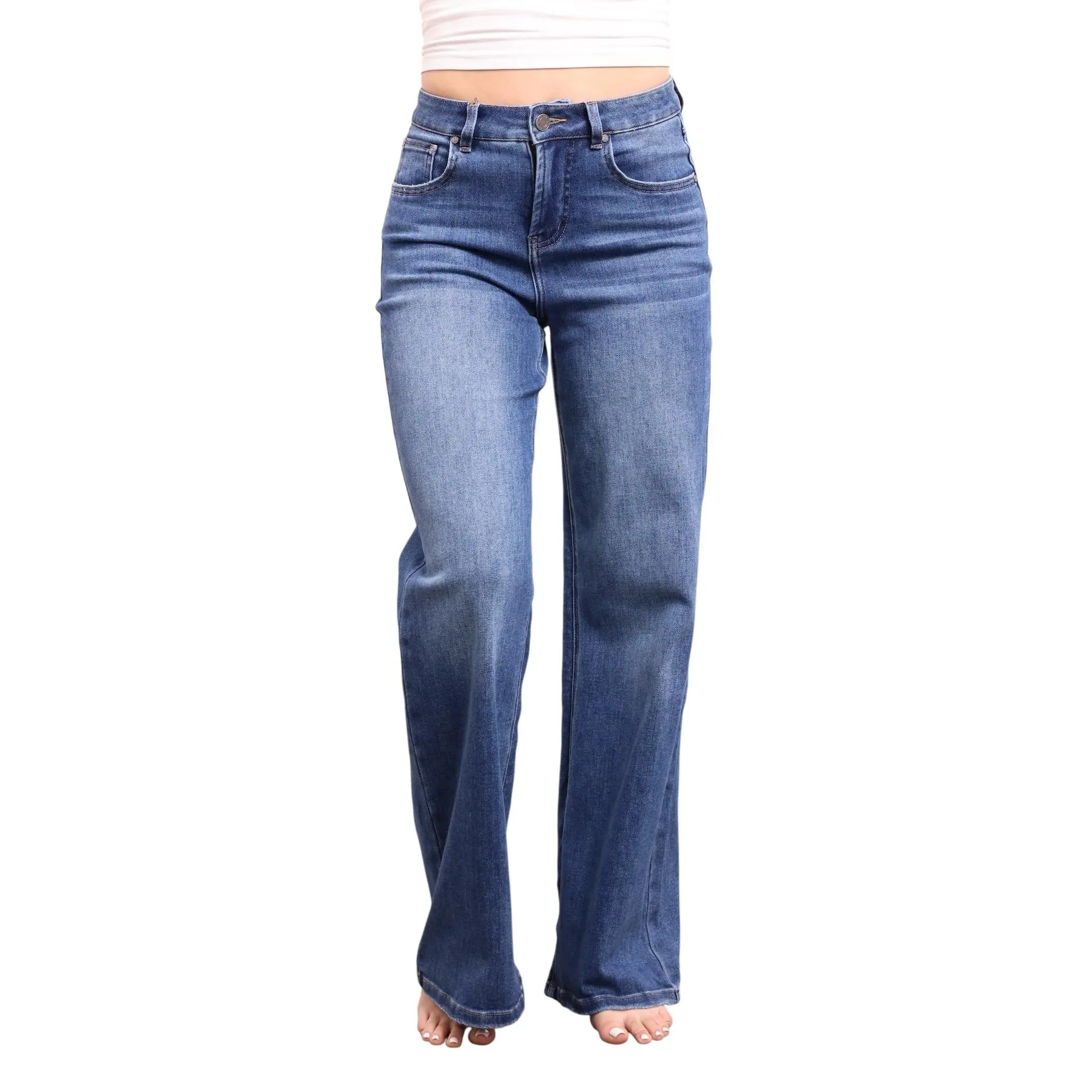 The Shelby High-Rise Wide Leg Tummy Control Jeans- Three Inseams