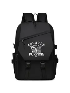Fashionable Large Capacity Backpack, Casual Print Design, Ideal for Commuting Office Sports, All Seasons Use, Created with a Purpose, Travel Backpack