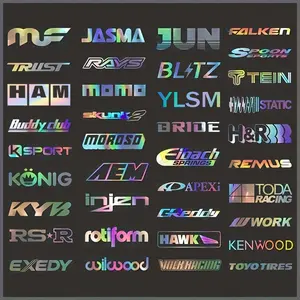 15 Pcs Car Stickers Set Racing Sponsor Decals Random Styles, Decal for Cars, Decorative Vehicle Accessories, Perfect for Car Lovers and Enthusiasts