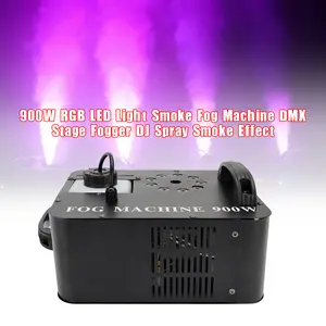 900W/400W RGB Automatic LED Color Fog Machine Stage Light Fogger Spray Smoke Effect for Home Party DJ Clubs