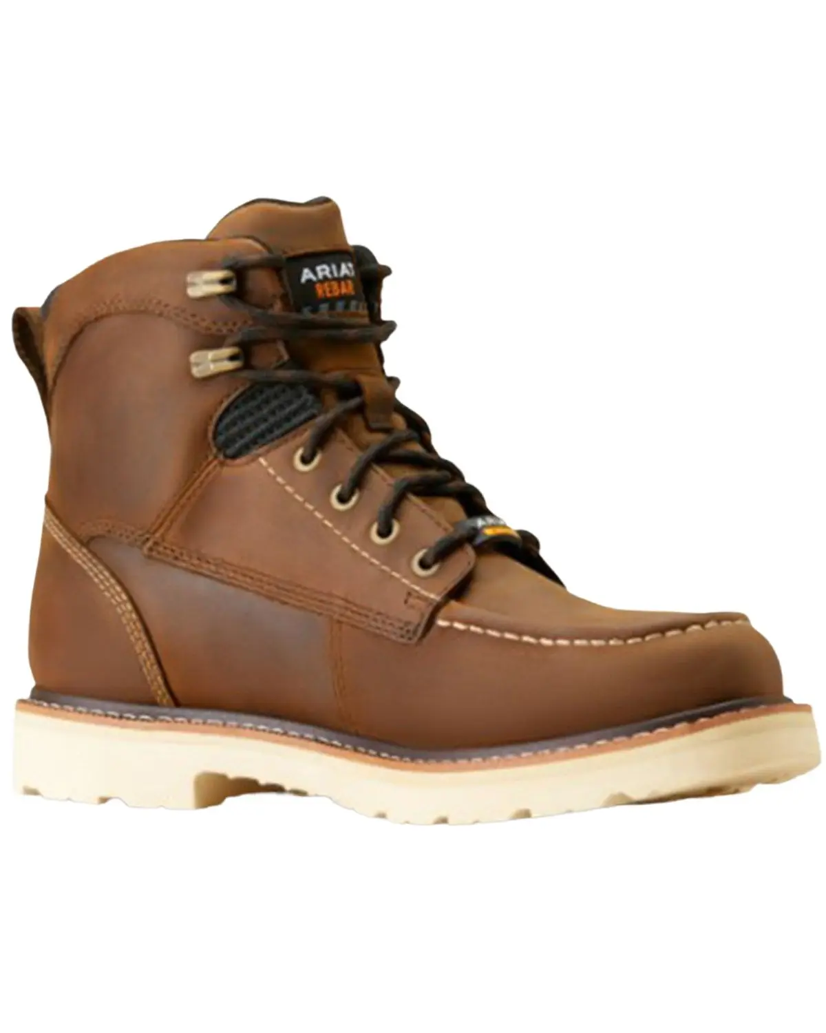 Ariat Men's Men'S Rebar Lift 6" Lace-Up Waterproof Work Boot Moc Toe - 10046877